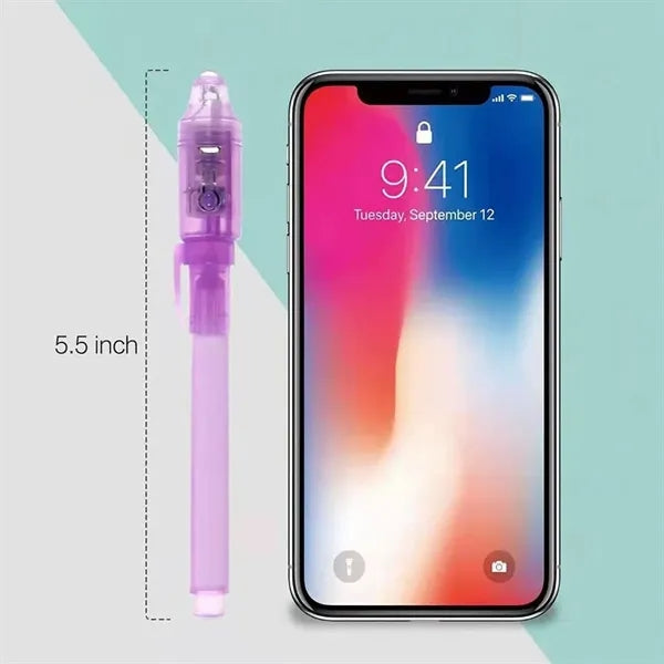 UV Invisible Ink Light Ultraviolet Banknote Detector Pen
