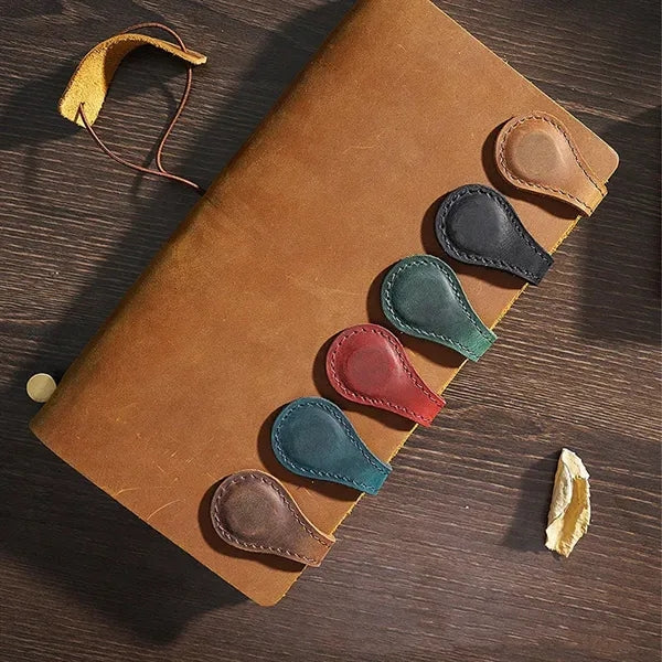 Engraved Magnetic Bookmark Custom Leather Magnet Book Clip
