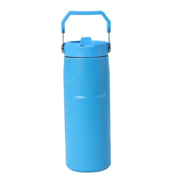 16oz Stainless Steel Bottle with Build-in Straw