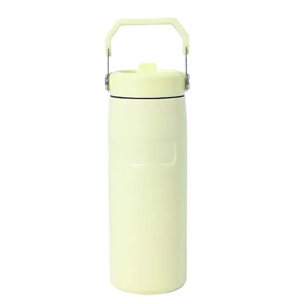16oz Stainless Steel Bottle with Build-in Straw