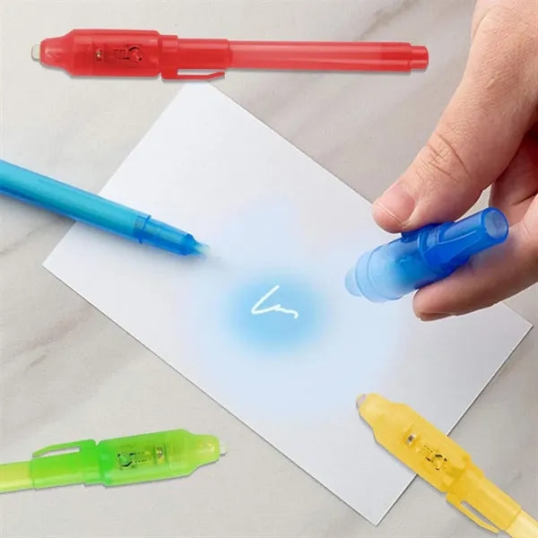 Invisible Magic Marker Ink Pen UV Light Secret Messages