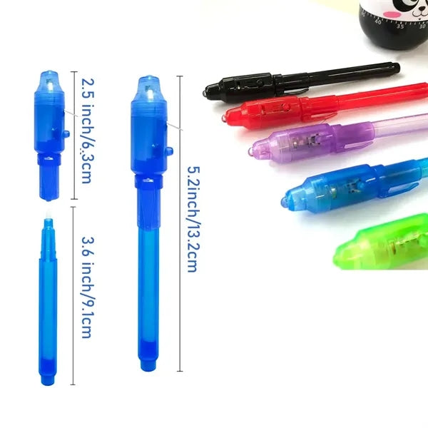Invisible Magic Marker Ink Pen UV Light Secret Messages