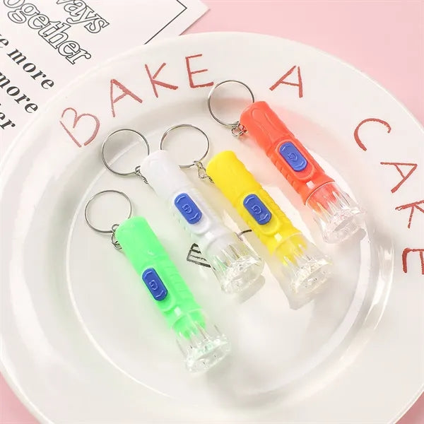 Portable Mini LED Flashlight Keychains Toys for Kids Party