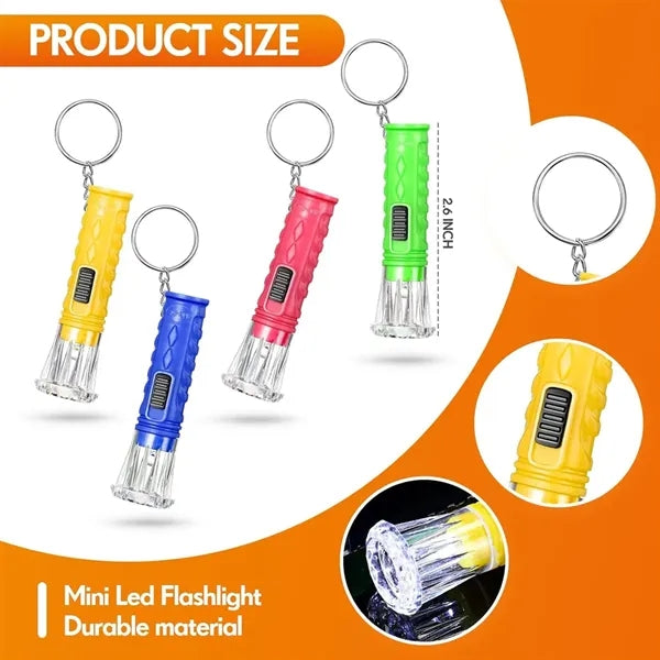 Portable Mini LED Flashlight Keychains Toys for Kids Party