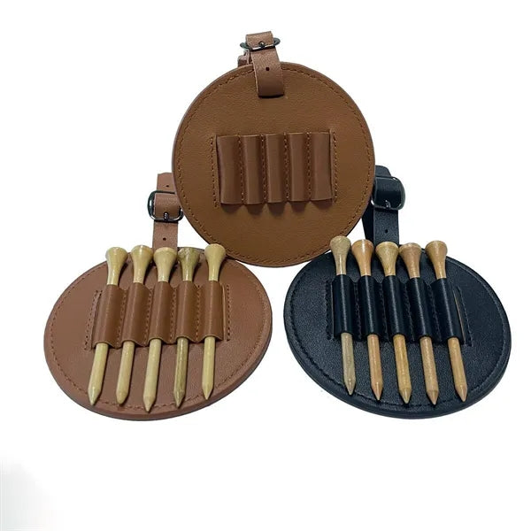 Golf Spike Leather Case Bag