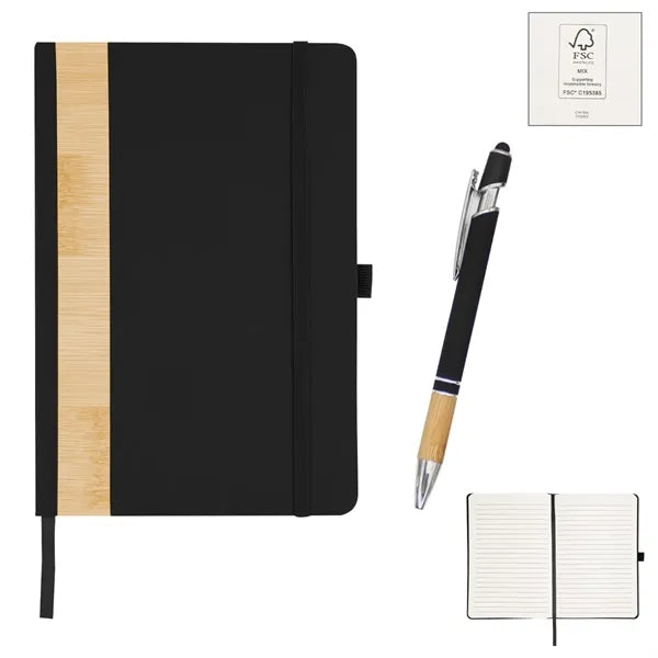 Bamboo Journal With Pen Set
