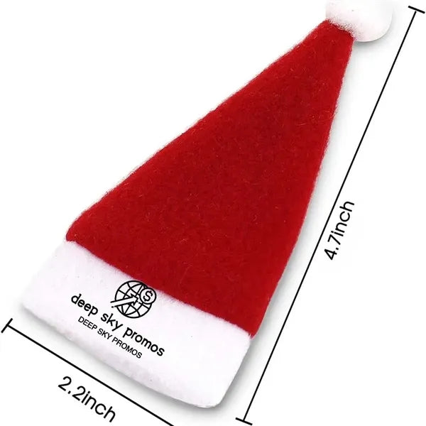Wine bottle Christmas hat
