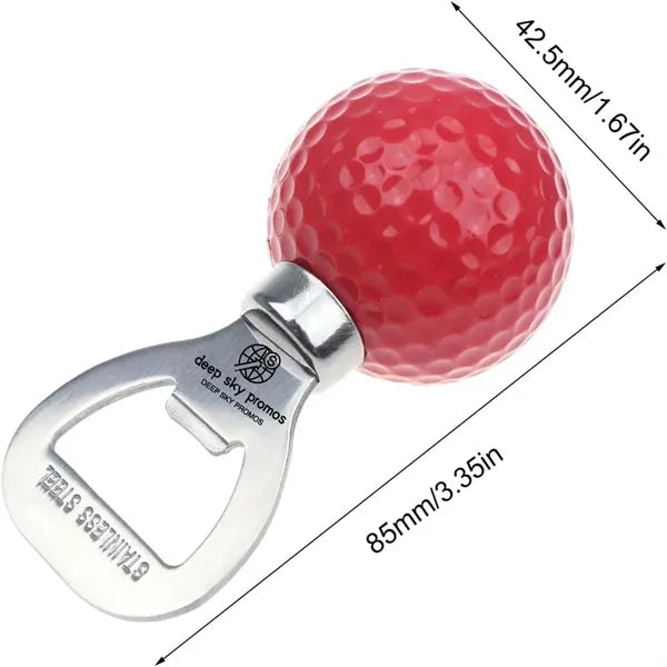 Golf beer bottle opener