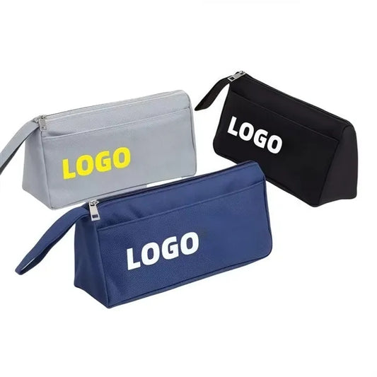 Double-layer portable pen bag