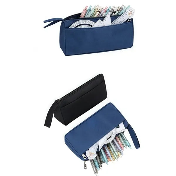 Double-layer portable pen bag