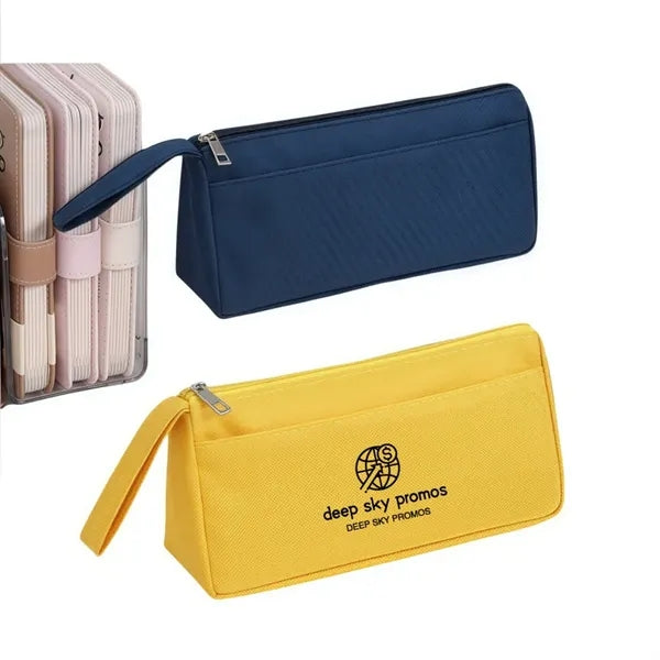 Double-layer portable pen bag