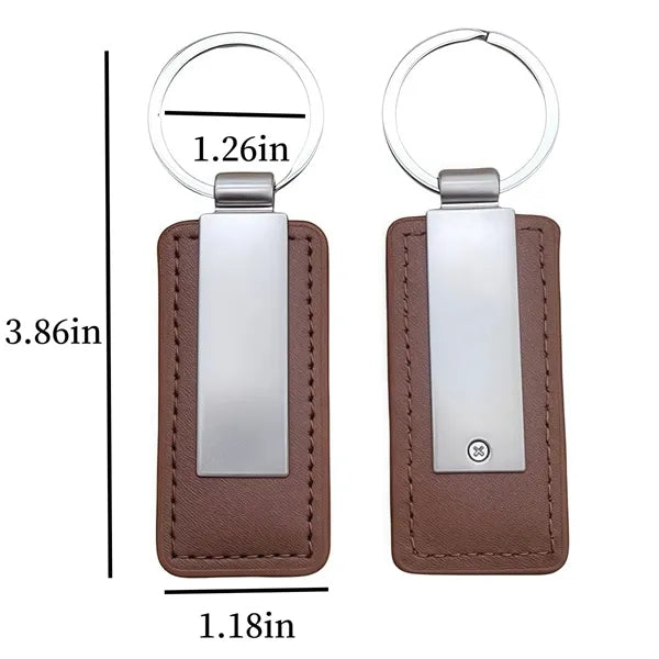 Leather keychain