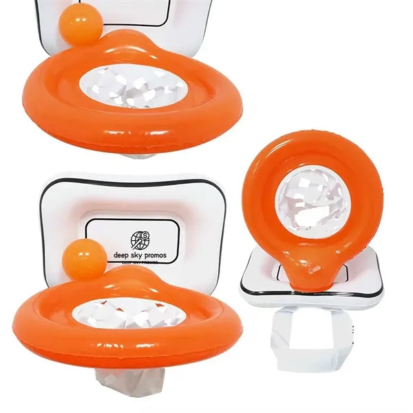 Outdoor parent-child mini basketball game
