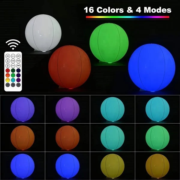 Light-up beach ball