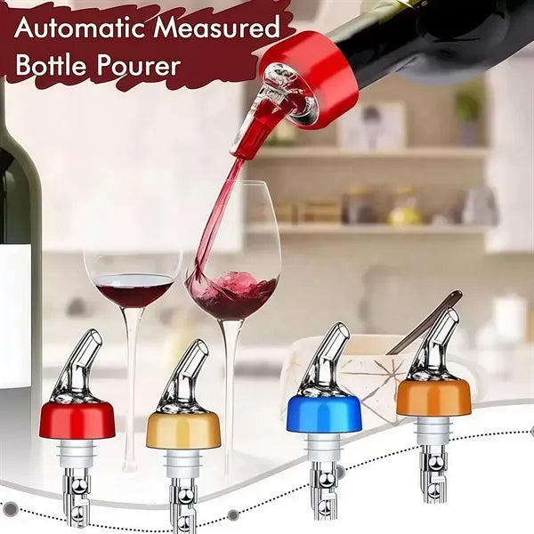 Automatic measured bottle pourer
