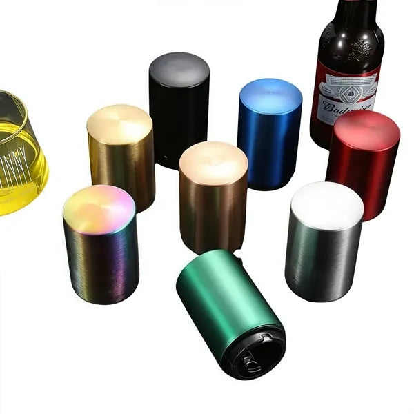 Stainless steel automatic bottle opener