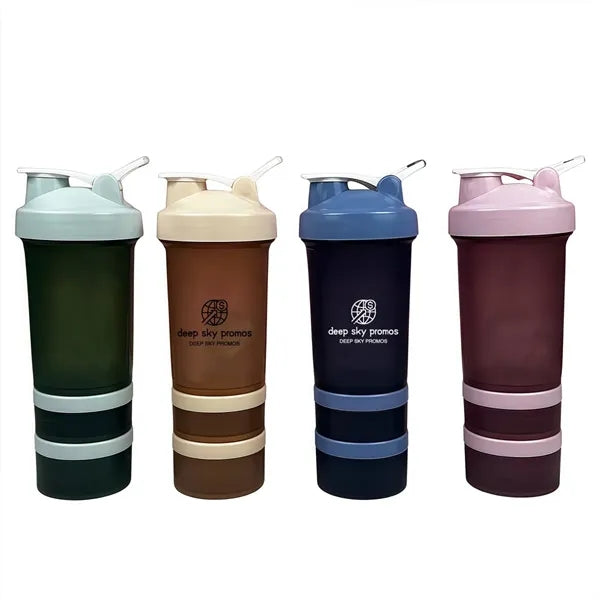 450ml three-layer shake cup