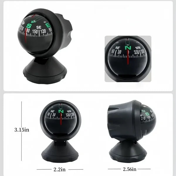 Car-mounted compass ball