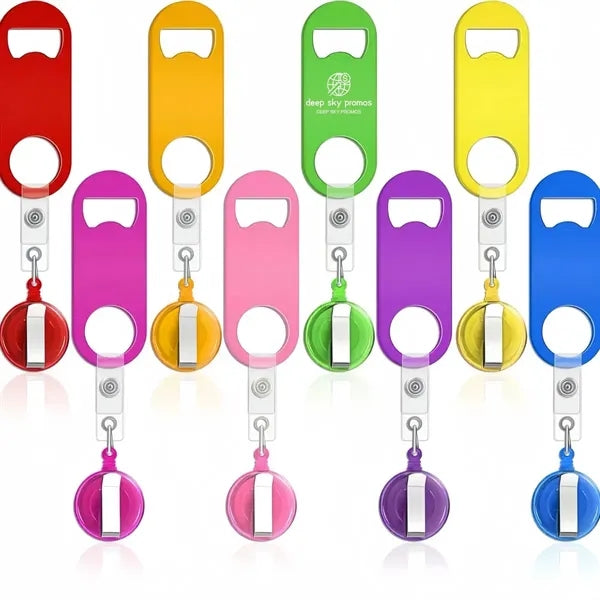 Retractable beer bottle opener