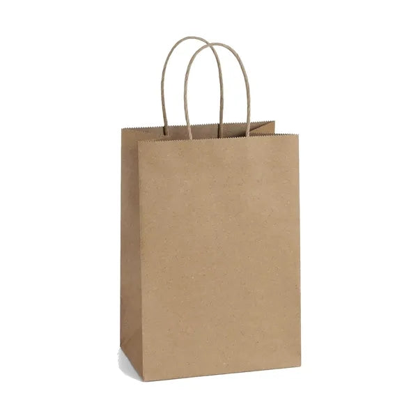 Kraft Paper Gift Bags For Business Shopping Storage