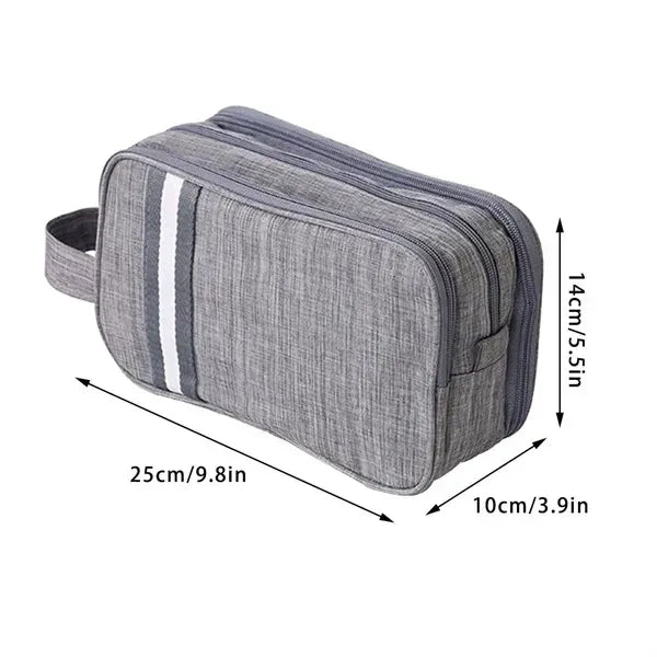Travel Toiletry Bag Dopp Kit Layered Organizer W/ Handle