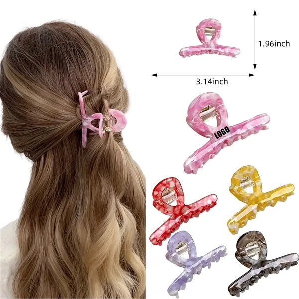 Fashion Women Colorful 3.14inch Acetate Hair Clip