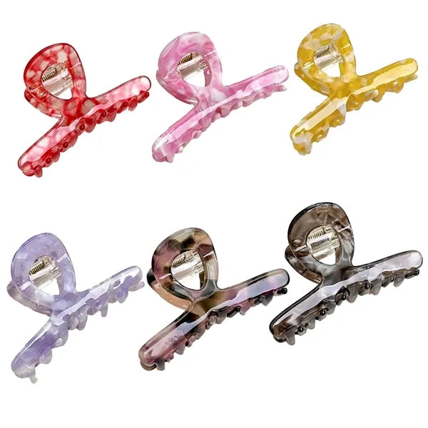 Fashion Women Colorful 3.14inch Acetate Hair Clip