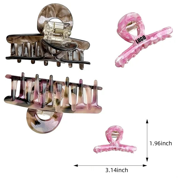 Fashion Women Colorful 3.14inch Acetate Hair Clip