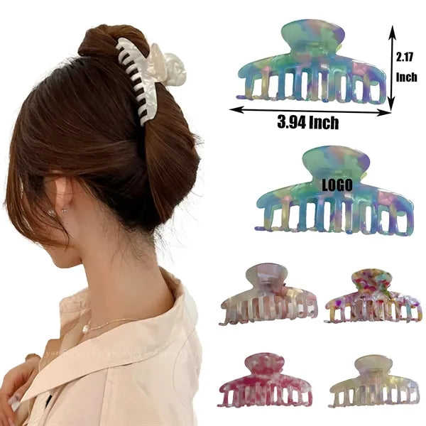 Fashion New Colorful 3.94Inch Large Acetate Hair Clip
