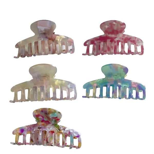 Fashion New Colorful 3.94Inch Large Acetate Hair Clip