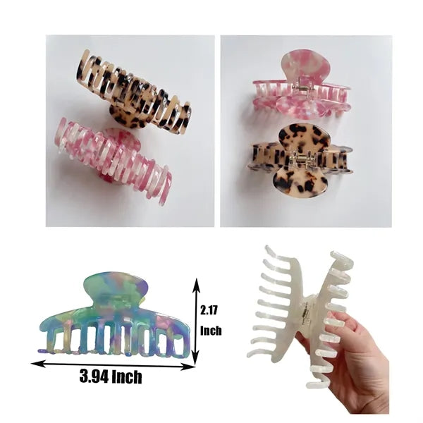 Fashion New Colorful 3.94Inch Large Acetate Hair Clip
