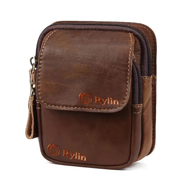Vintage Outdoor Fanny Pack in Top-Grain Genuine Leather