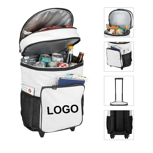 30 Can Oxford Cloth Rolling Cooler Bag