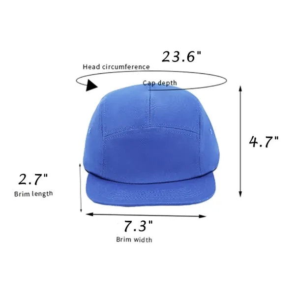 Vintage Five-Panel Hat - Custom Logo & Unisex Skate Cap