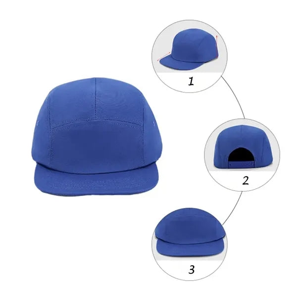 Vintage Five-Panel Hat - Custom Logo & Unisex Skate Cap