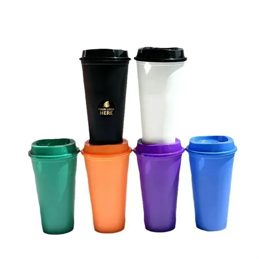 Stylish plastic coffee cup