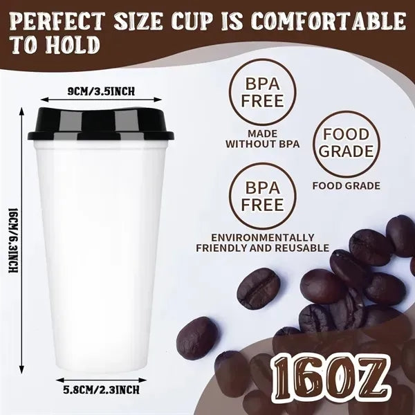 Stylish plastic coffee cup