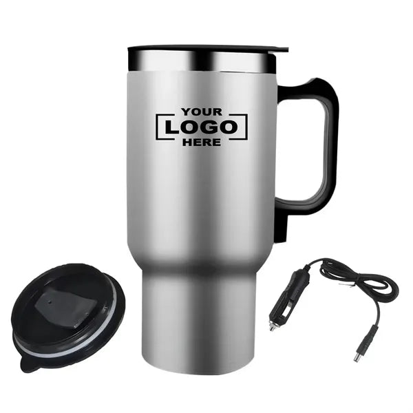 Stainless Steel Travel Mug w/ Car Adapter
