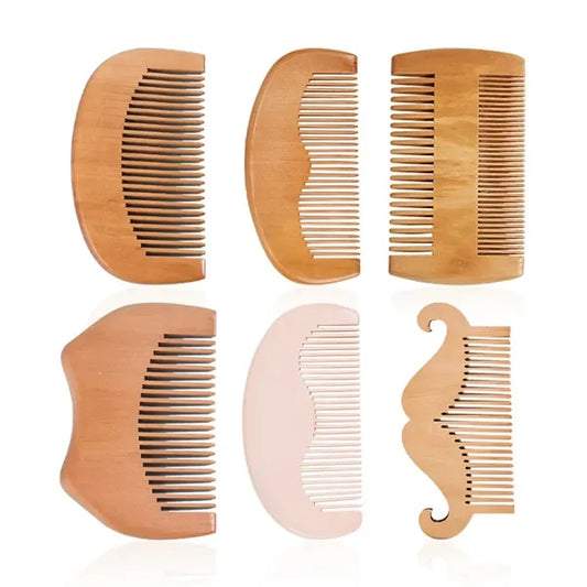Premium Natural Wood Beard Comb
