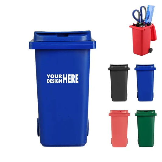 Mini Desktop Trash Can Versatile Pen Container