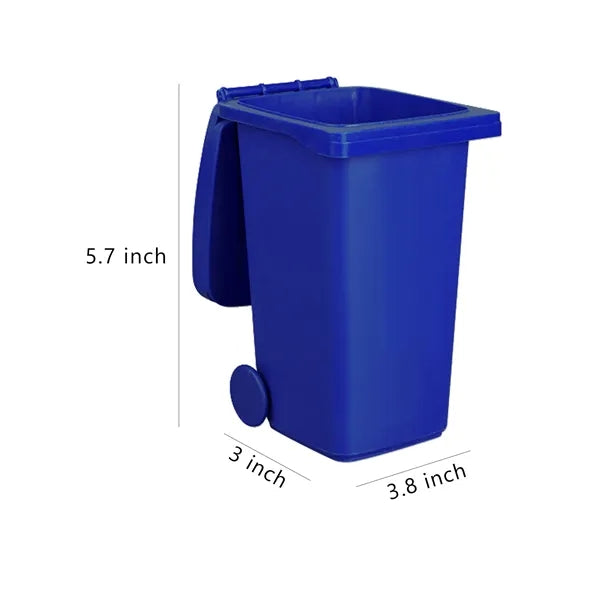 Mini Desktop Trash Can Versatile Pen Container