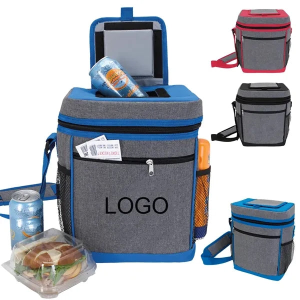 Oxford Cloth Crossbody 12 Can Cooler Bag