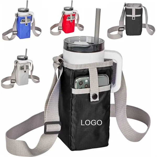 Polyester Insulated 40oz Bottle Sling Bag