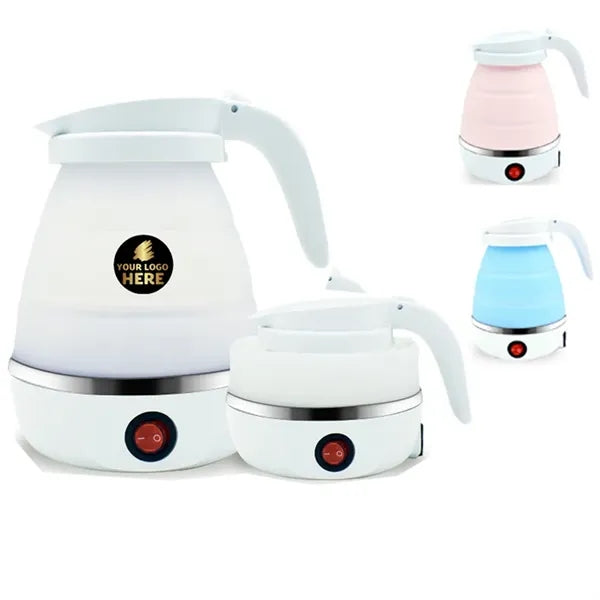 Portable retractable electric kettle for small outdoor trave