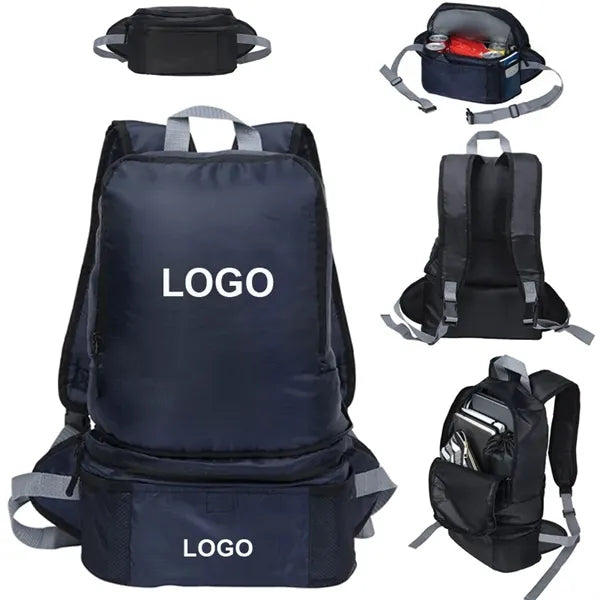 210D Polyester 3 in1 Cooler Backpack Waist Pack