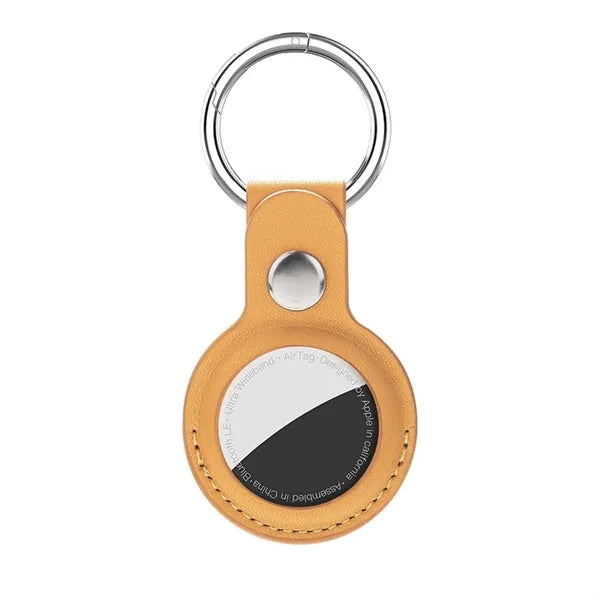 Premium PU Leather Tracking Device Case with Keychain