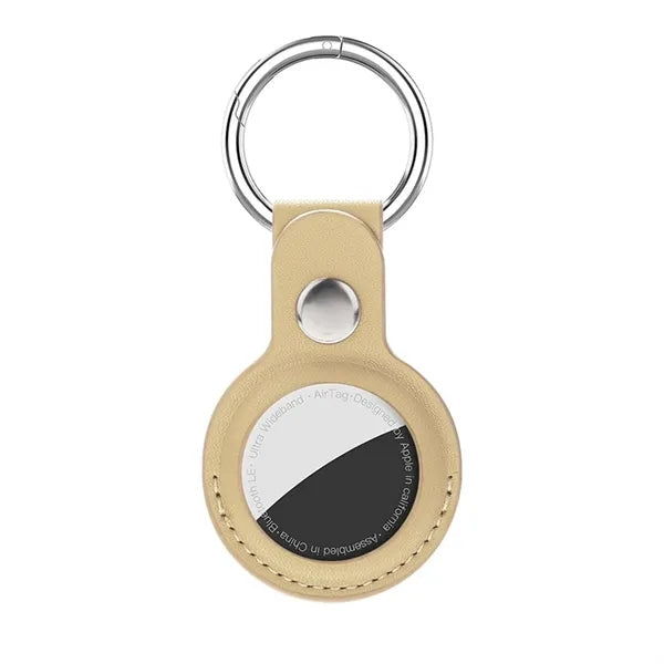 Premium PU Leather Tracking Device Case with Keychain