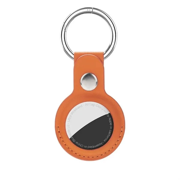 Premium PU Leather Tracking Device Case with Keychain