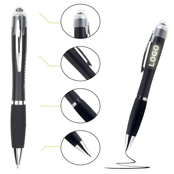 LED flashlight Stylus Pen