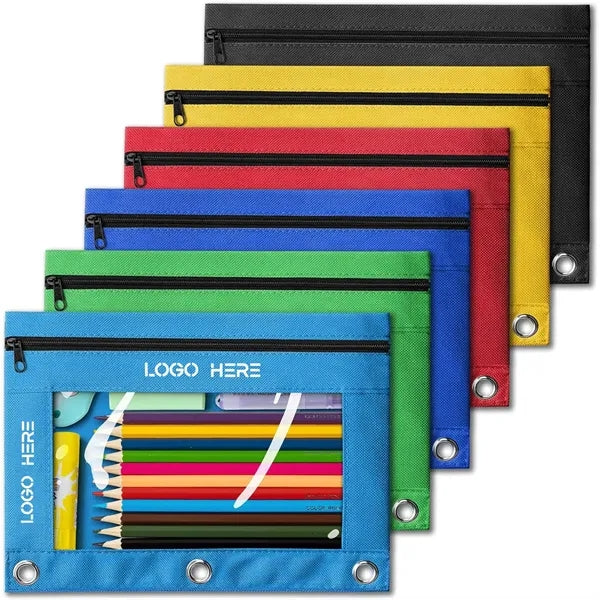Multifunctional Pencil Bag With Transparent Window